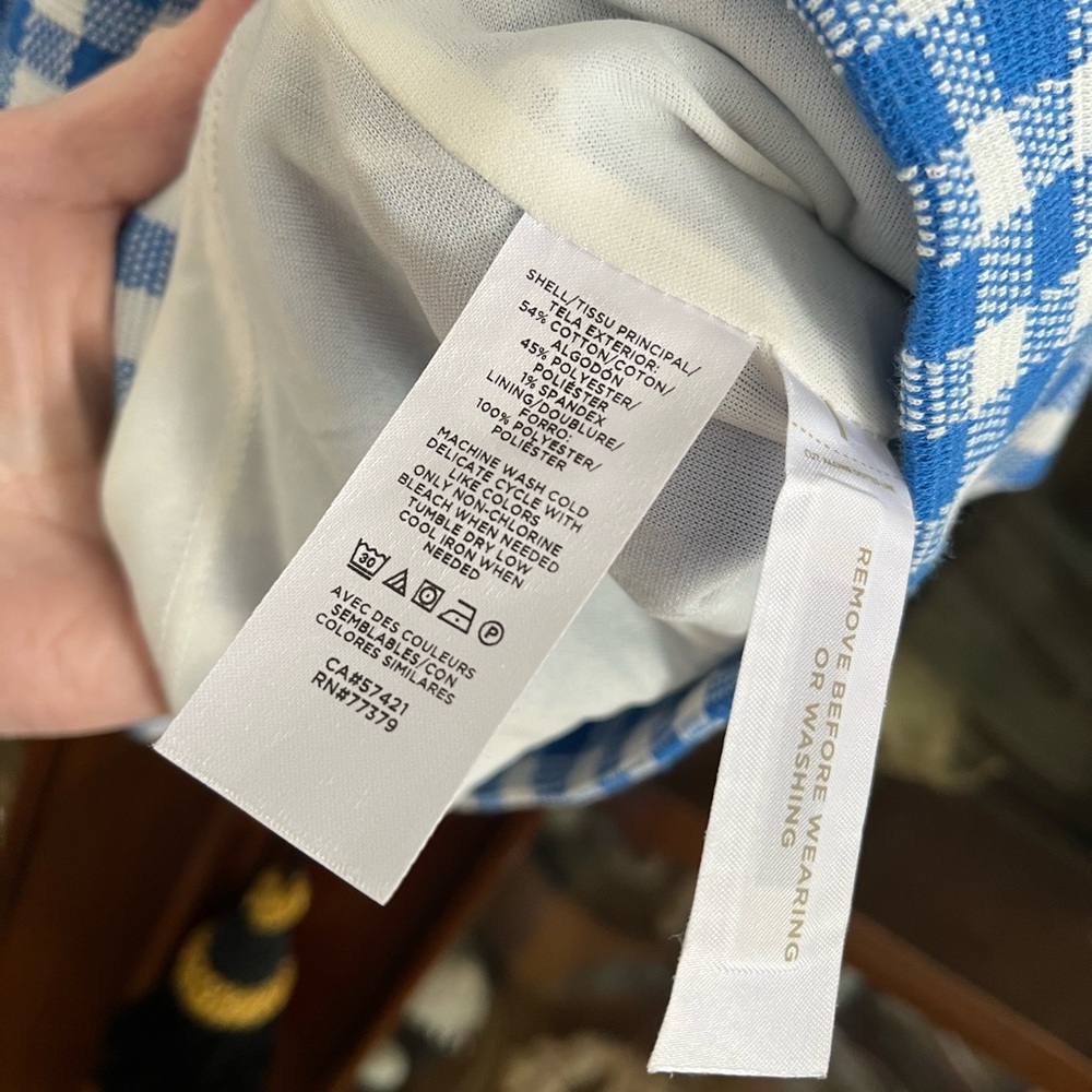 High neck gingham dress🦋🦋 - Picture 7 of 10